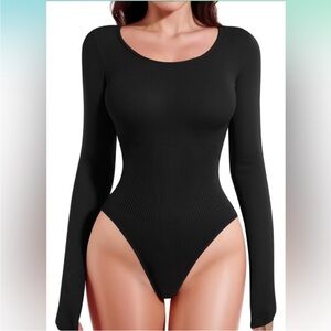 Clozoz Black Long Sleeve Bodysuit